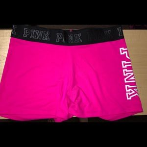 PINK spandex shorts